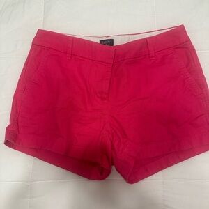 J. Crew Pink Bermuda Shorts Tailored Cotton Blend